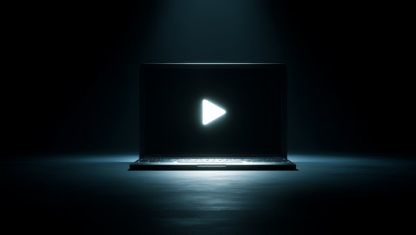 Illustration représentant une vidéo interactive avec des éléments cliquables, boutons d'actions et zones d'engagement, symbolisant l'expérience utilisateur immersive du contenu vidéo interactif.